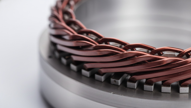 Hairpin stators feature complex copper winding geometry that is difficult to inspect manually