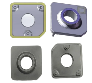 The camera base requires multi face inspection including internal threads and four outer sidewalls