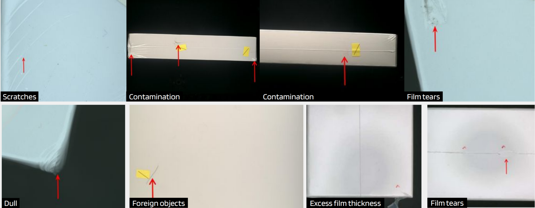 UnitX AI detects subtle film tears and contamination trapped under the shrink wrap.