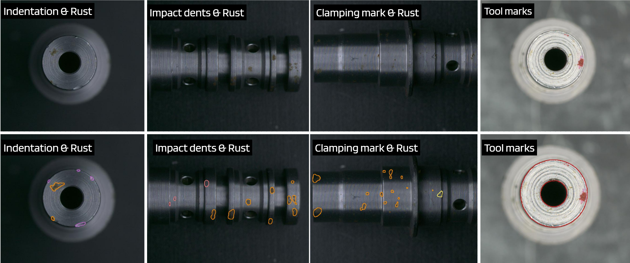 UnitX AI Inspection Results for Three-Way Valve Surfaces 