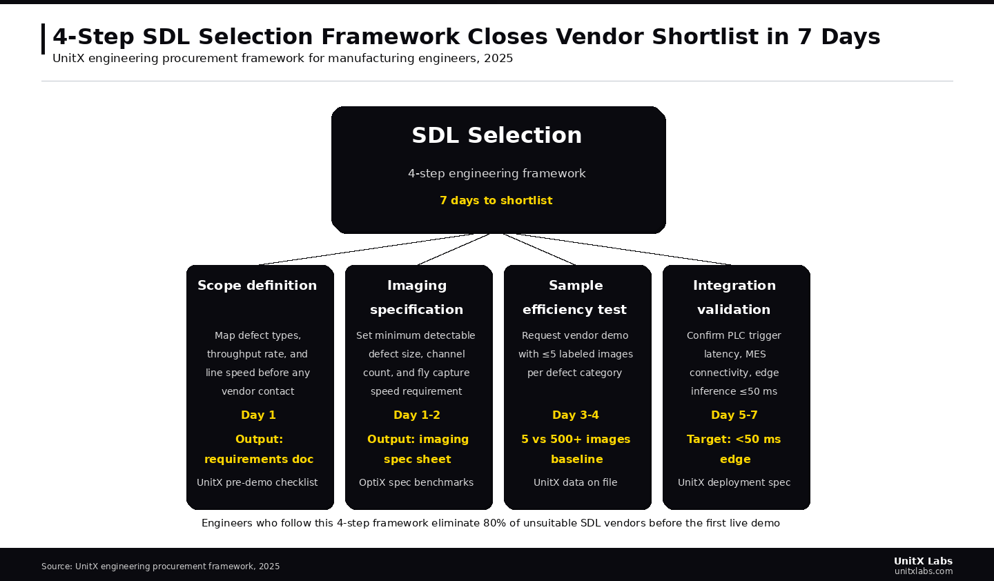 Engineers who follow this 4-step framework eliminate 80% of unsuitable SDL vendors before the first live demo