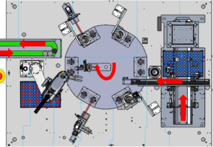 Tray-based feeding and synchronized imaging inspect sleeves, weld seams, O-rings, and valve assemblies with traceable output.