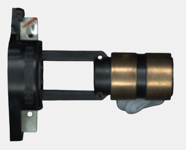 Slip ring surface: conductive, bakelite, adhesive, and weld-zone features must be inspected on a precision electrical interface.